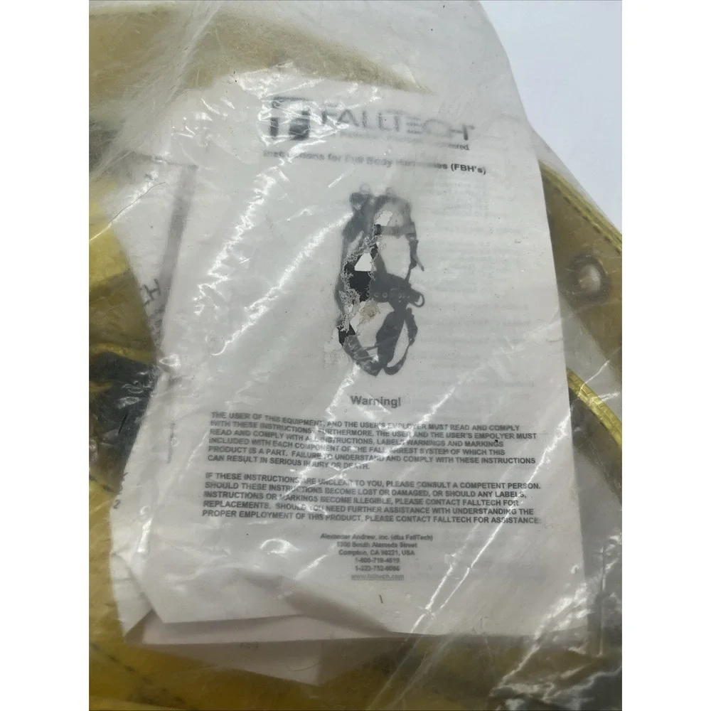FallTech 7016PC Contractor Full Body Harness - Universal - NEW in Bag